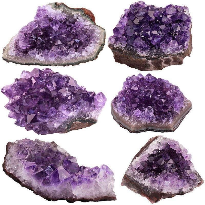 Large Natural Amethyst Crystal Cluster Quartz Druzy Geode Energy Stone Specimen