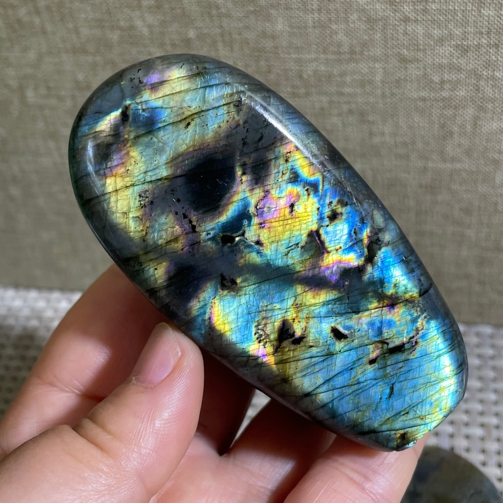 Natural Labradorite Crystal gemstone rough original Specimen 192g