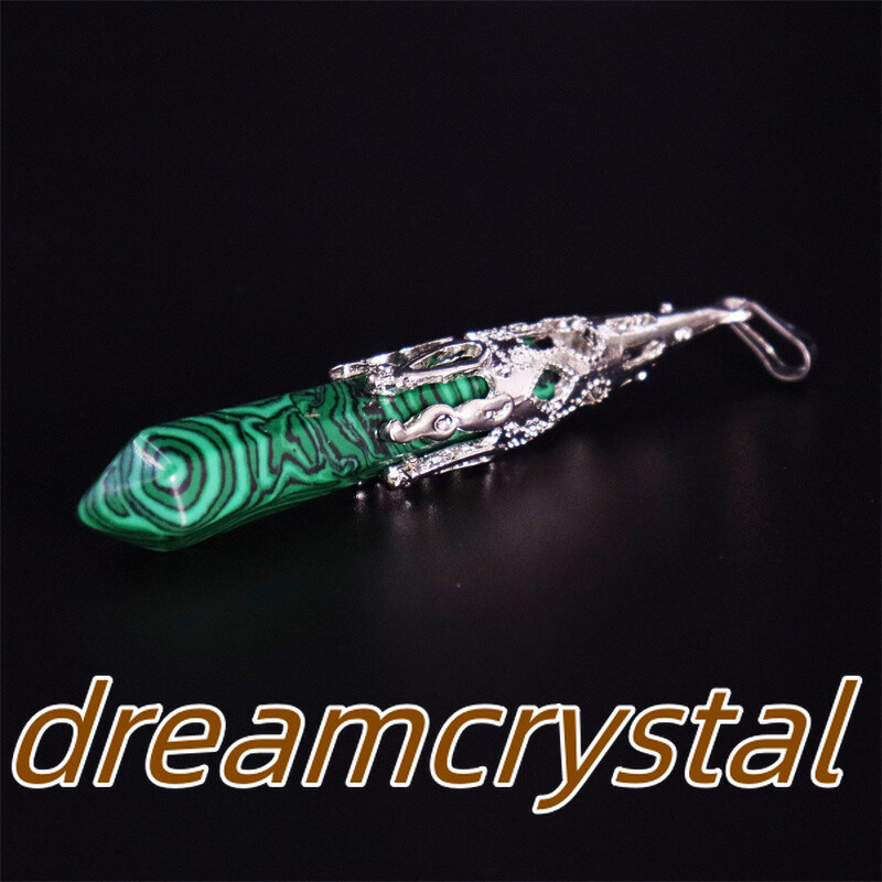 50pcs Mix Natural Quartz Crystal Alloy Soul Pendulum Pendant Reiki Random Gift