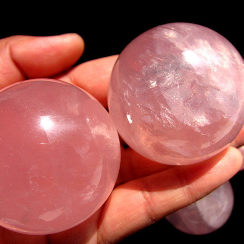 Natural Quartz Crystal Healing Gem Sphere Ball Energy Stone Reiki Decor W/ Stand
