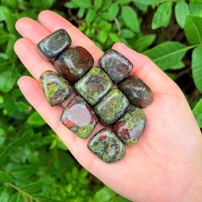 2025NEWFIND High Grade Quality 3pcs Bloodstone Home Decor Healing Gift