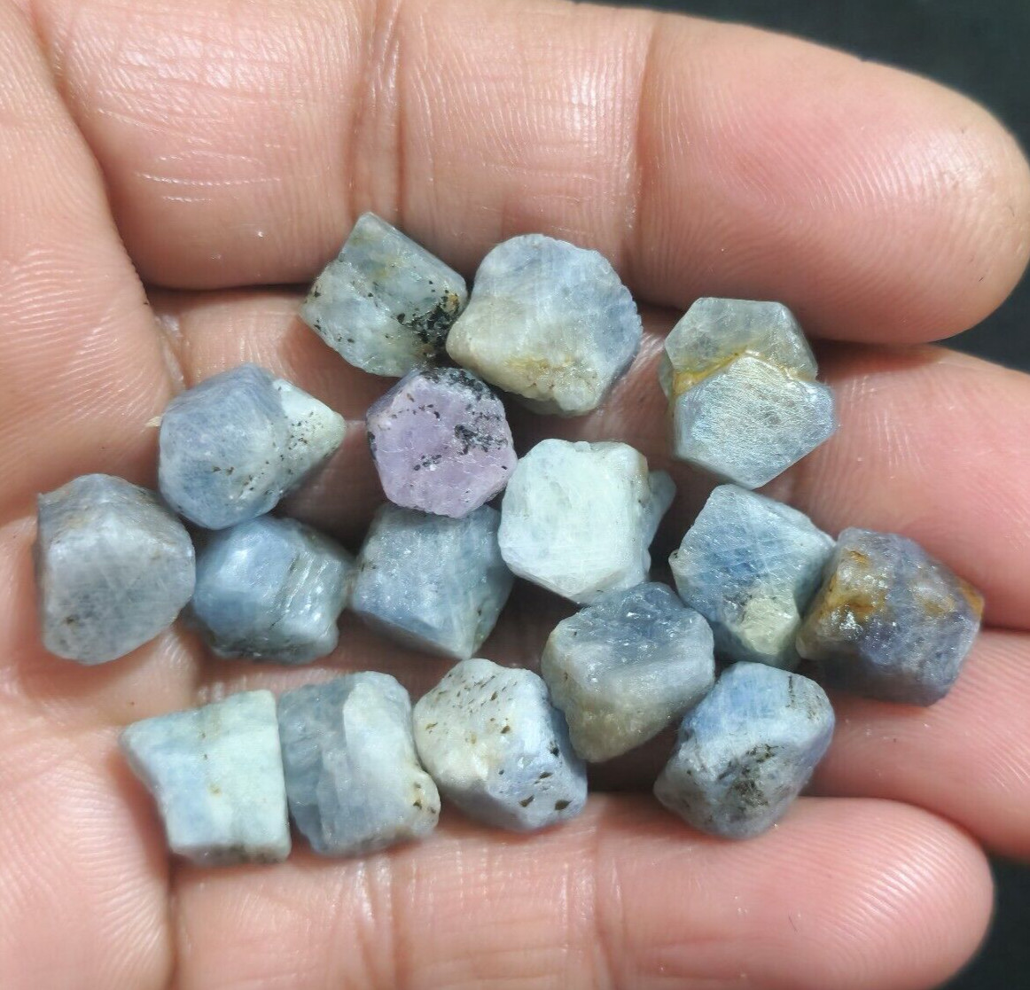 Ultimate A+ Madagascar Blue Sapphire Raw 188.25 Crt Size 8-13 MM Loose Gemstone
