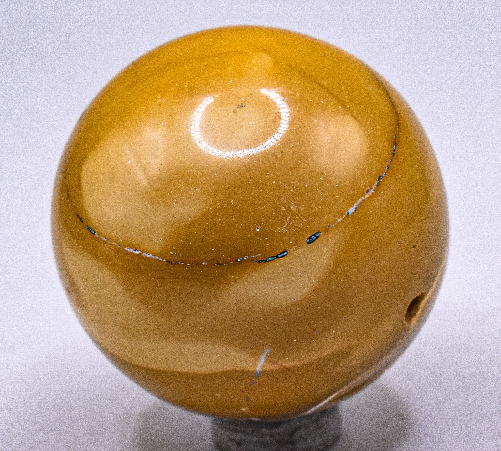 45mm Yellow Mookaite Jasper w/ Dendrites Sphere Polished Mineral Ball Australia