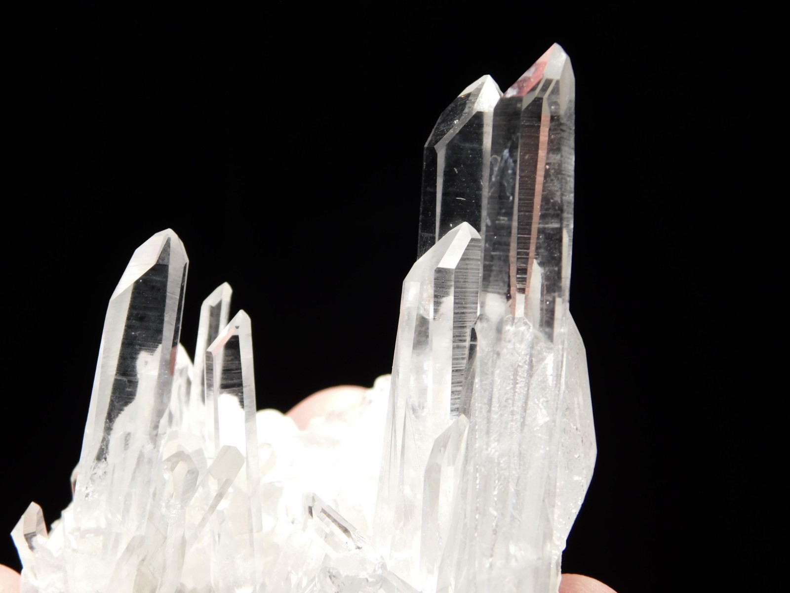 VERY TRANSLUCENT! Quartz Crystal Cluster Collier Creek ARKANSAS 100gr