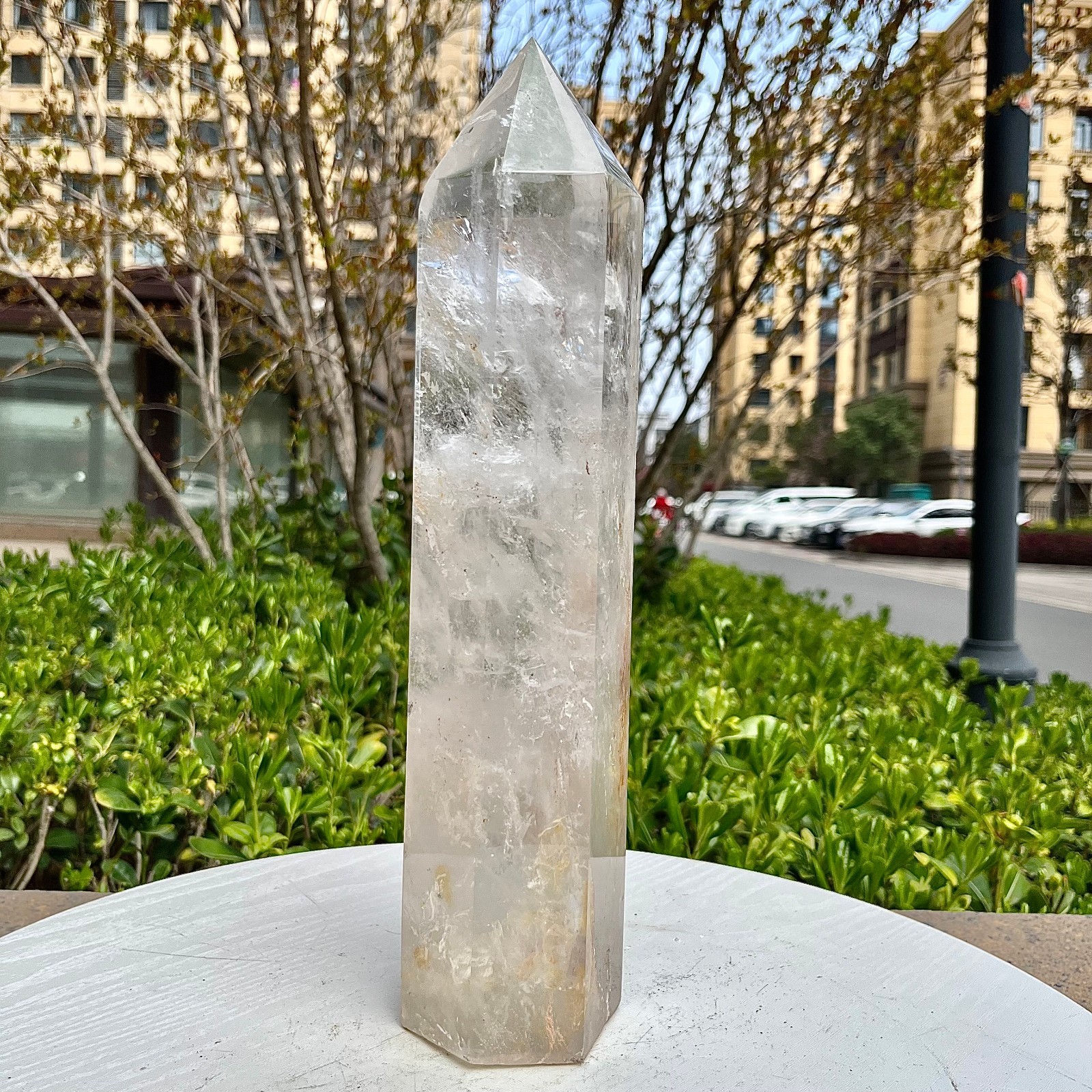 Natural Clear Quartz Crystal Point Tower Wand Reiki Healing Chakra Stone 5.4 lb