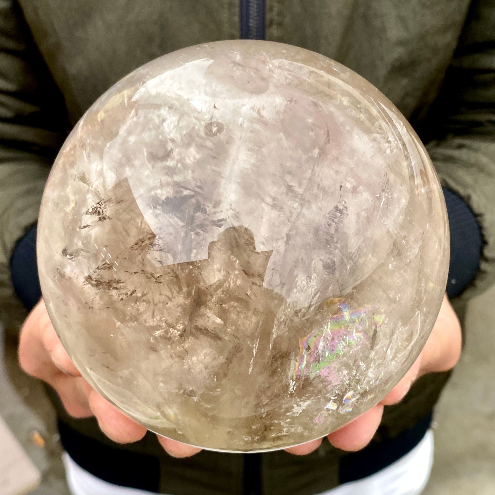 3.15LB Natural clear quartz sphere quartz crystal ball reiki Energy healing