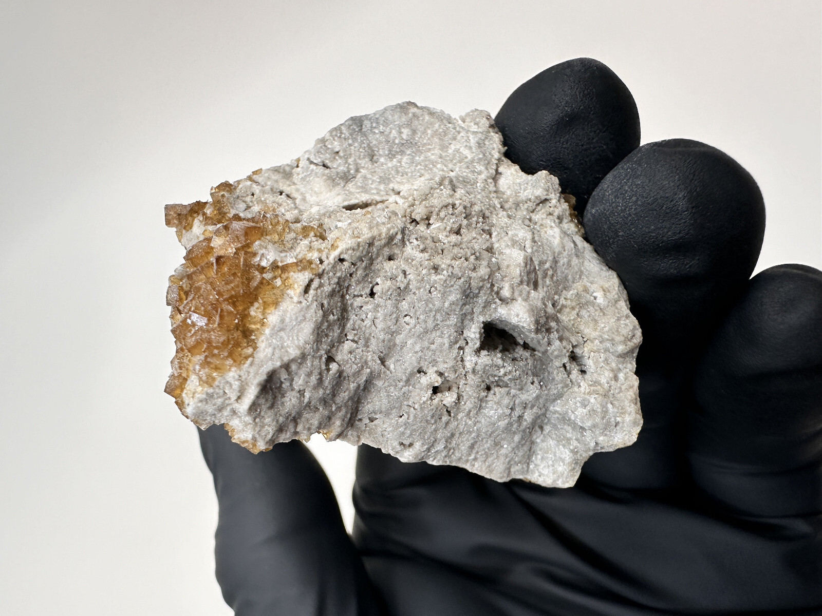 FLUORESCENT__Large Root beer Fluorite & Celestite Specimen / Clay Center Ohio