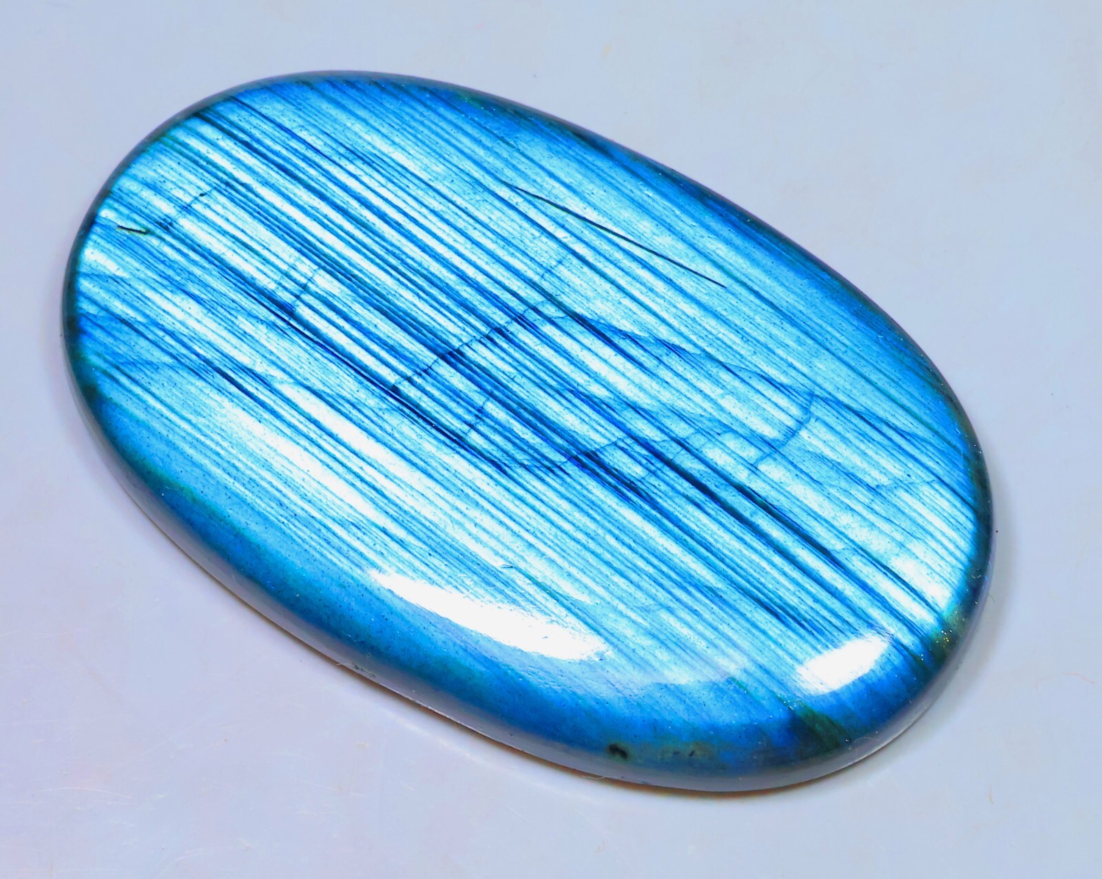 Natural Labradorite Pear , 0.5″- 4″ High Purple Multi Flash, Pick a Size