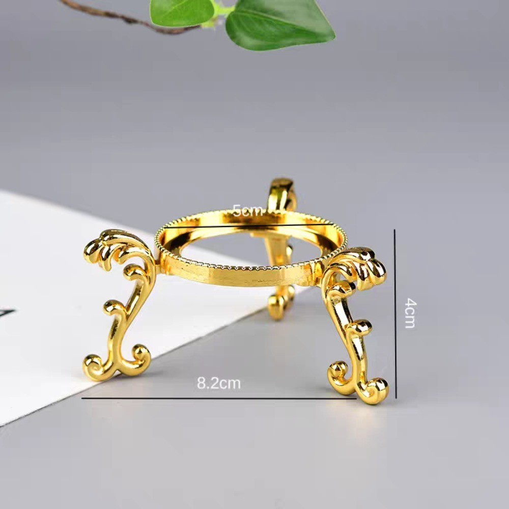 Alloy Metal Crystal Sphere Display Stand Healing Ball Base Ornament Home Decor