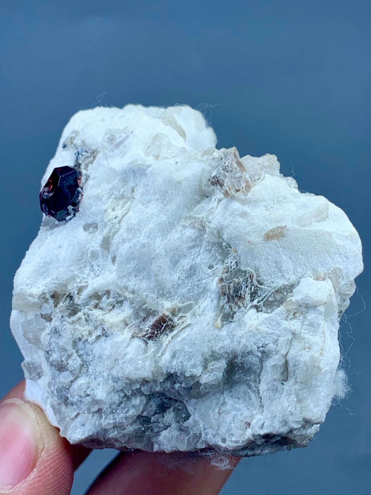 Natural Red Garnet Crystal Specimen from Pakistan (148 grams)