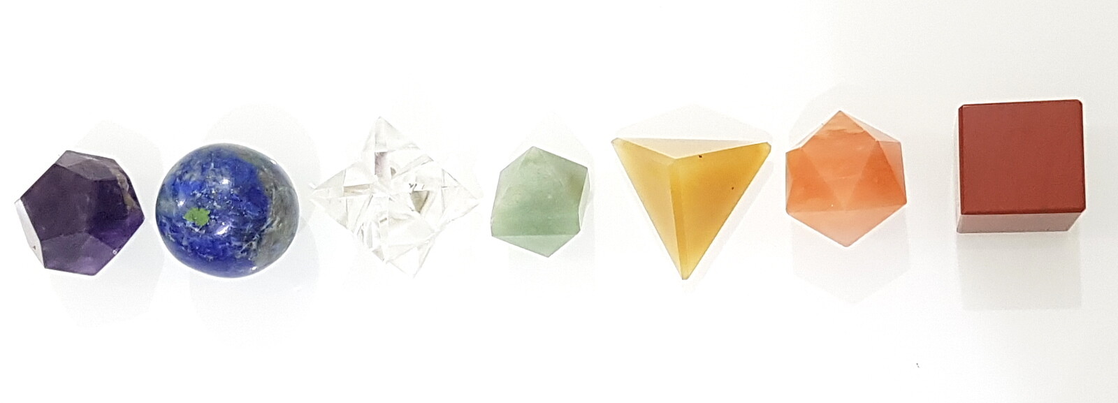 Sacred Chakra Geometry Set All 7 Chakras Stone Geometry All 7 Shape Chakra Set