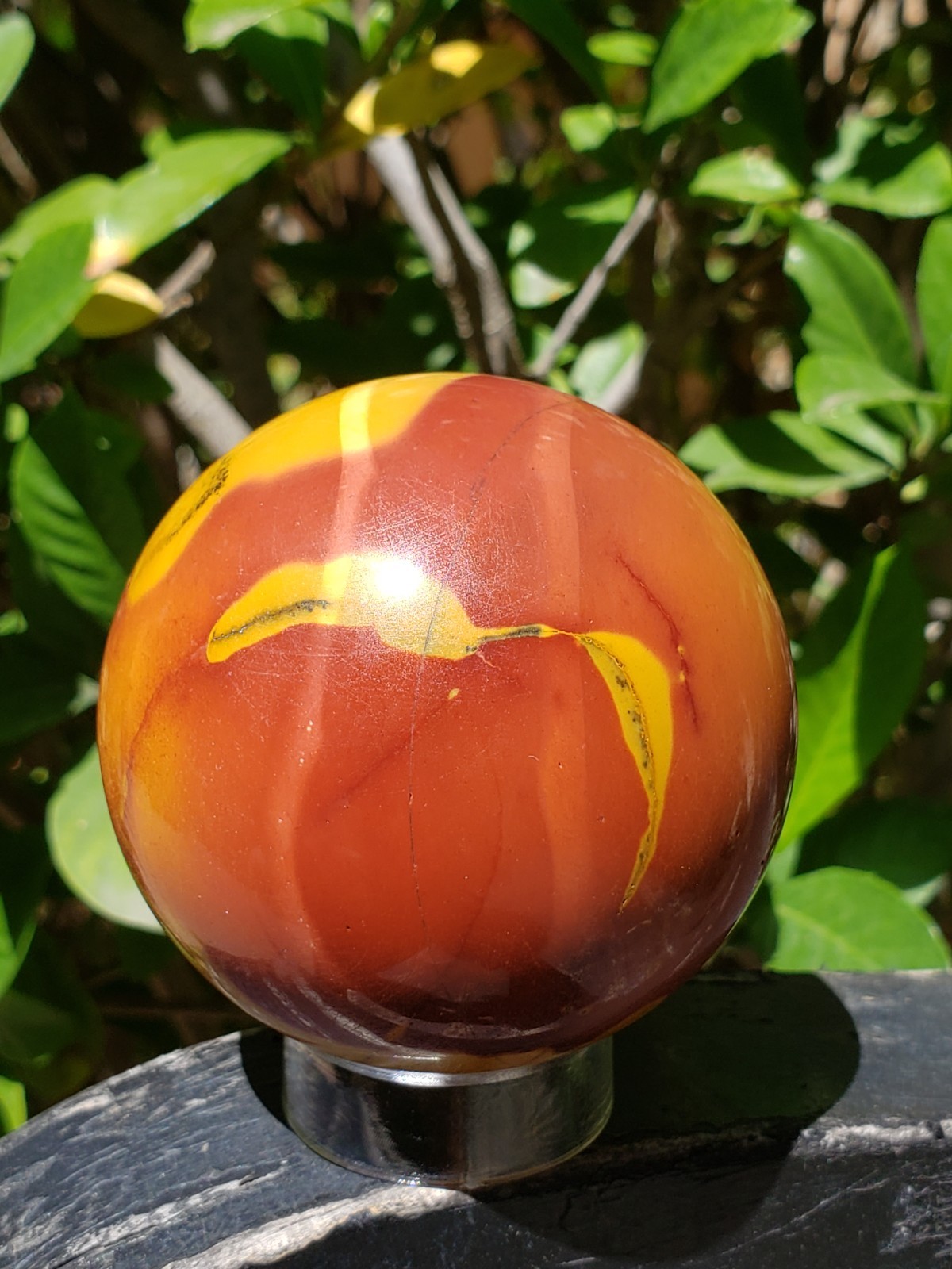 2.5″ Mookaite Jasper Crystal Sphere Ball Orb, 341g or 12 oz