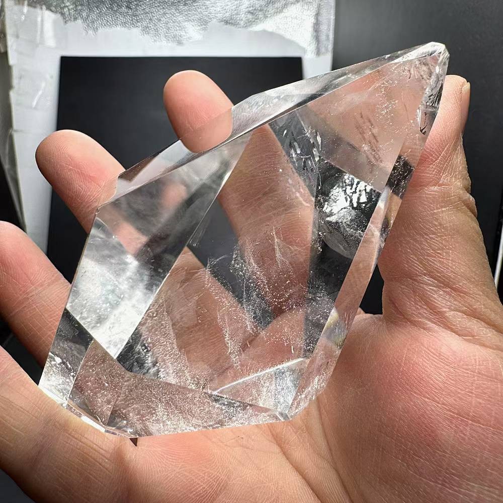 325g Natural White Quartz Freeform Energy Crystal Reiki Healing Decor