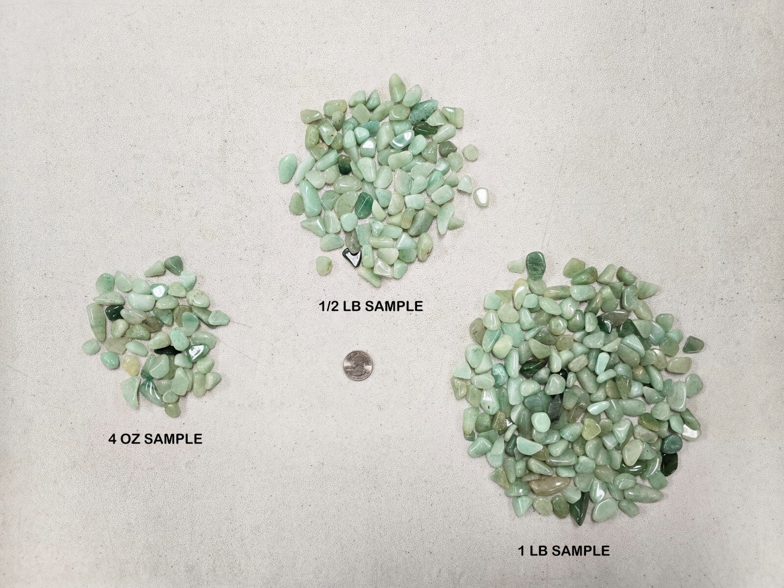 Mini Green Quartz Tumbled Aventurine Crystal Stones Natural Aquarium Crystal Gem