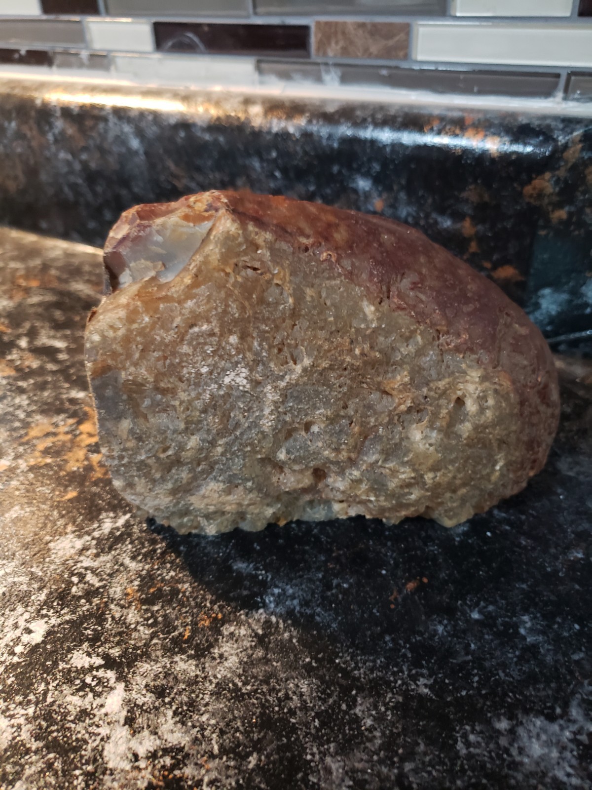 Set Of 3 Geode Rocks.Quartz Agate Quarter Piece Decor 5.5″ X 4″ And 5×3 ” 6×4″