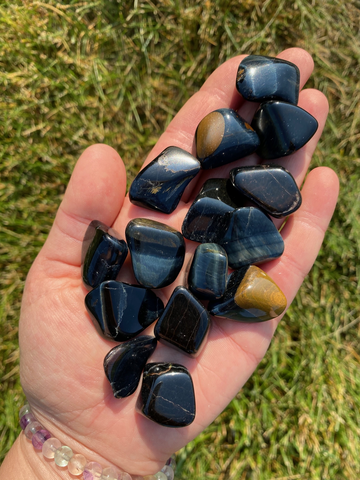 Blue Tigers Eye Tumbled Stone – Polished Blue Tigers Eye Crystal