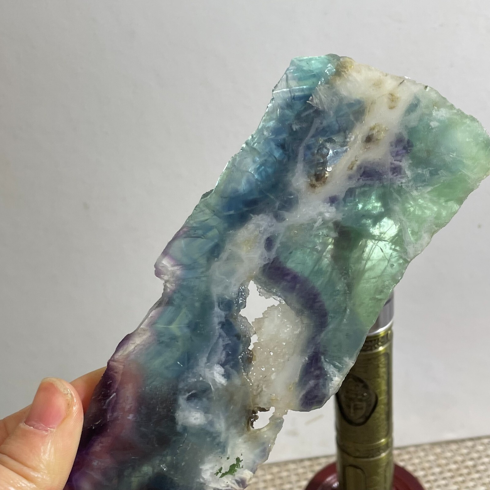 NATURAL color Cubic FLUORITE Quartz Crystal Cluster Mineral Specimen 164g h247
