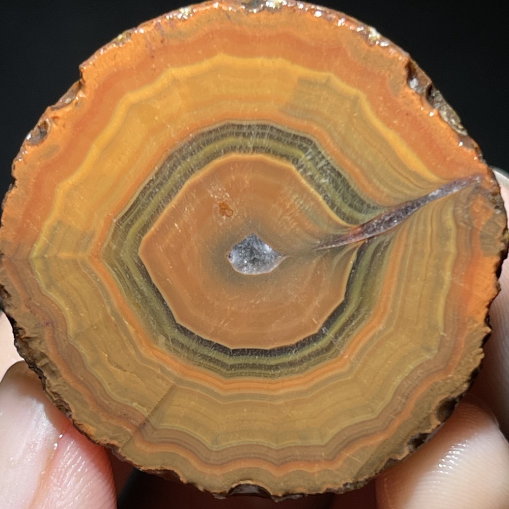 Half Rough Agate ore crystal Achat Nodule Chinese bloody battle Agate 35g D735