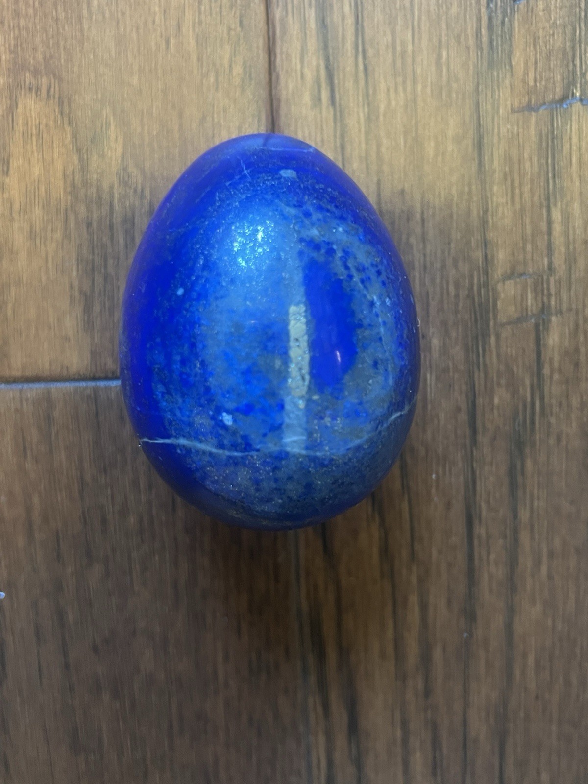 Lapis Lazuli Healing Unique Blue Egg