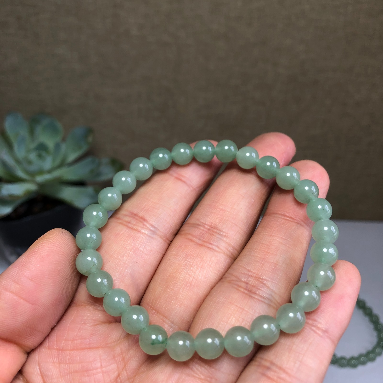 5Pcs Wholesal Natural AVENTURINE Agate Stone bracelets Crystal ball sphere 6mm