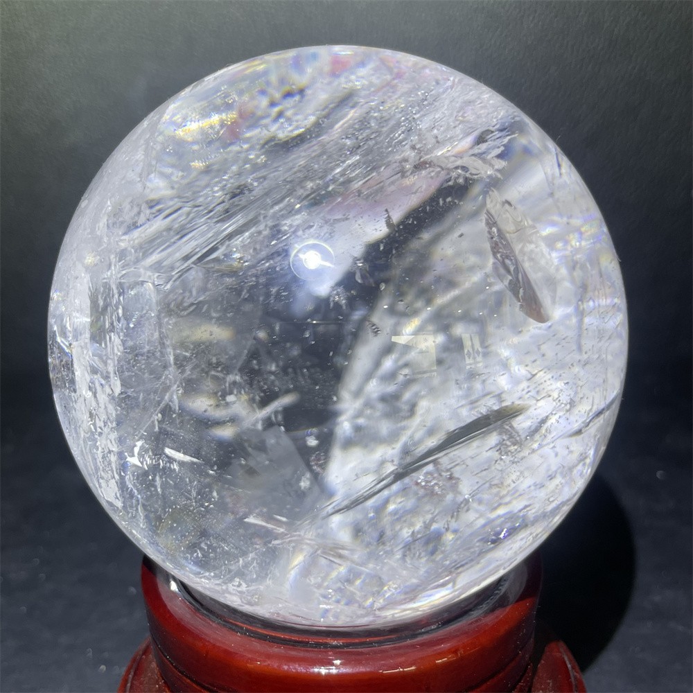 2.3LB 3.3″ Natural A++ Top Clear Crystal Quartz Sphere Energy Ball Healing Decor