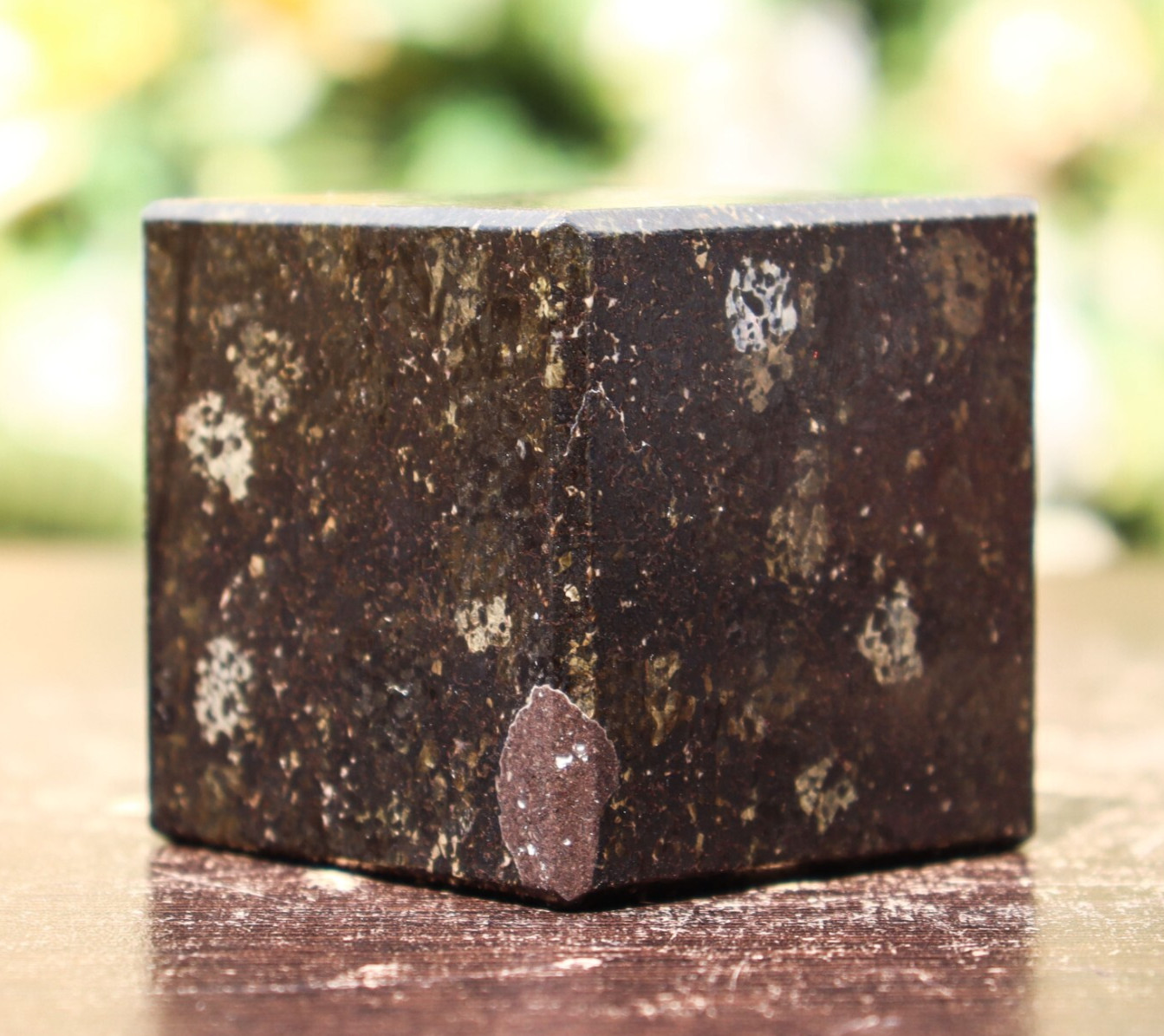 0.98LB! 50MM Black Nuummite Sorcerer’s Stone Healing Power Metaphysical Cube