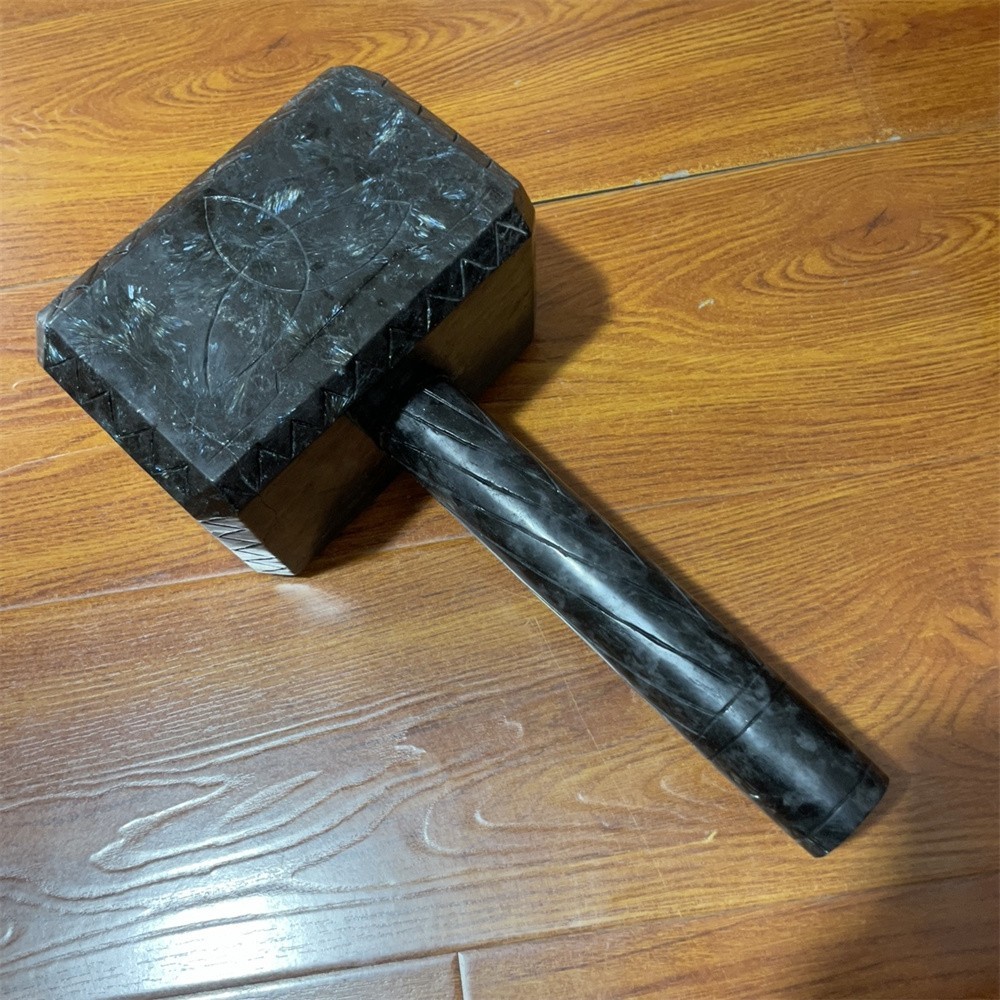 28.4LB 16.3″ Natural Garnet Large Hammer Crystal Heal Carving Quartz Decor