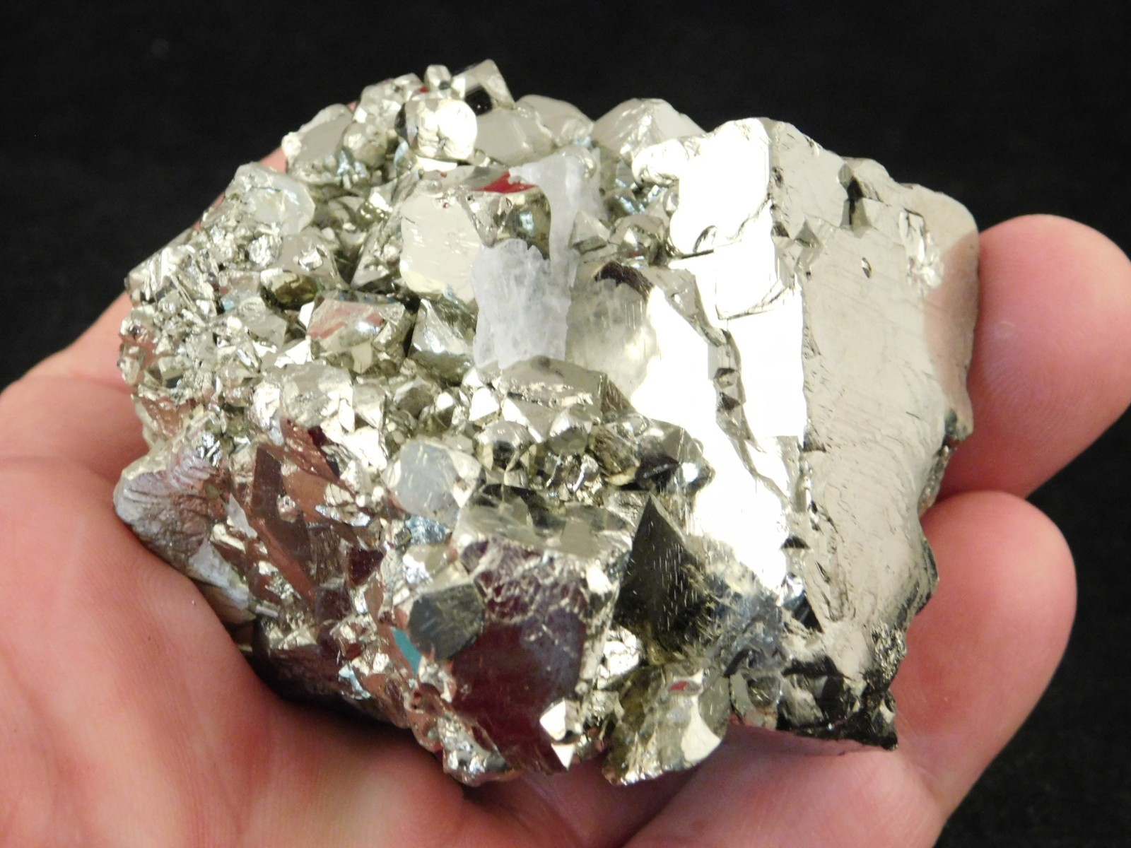 Larger! Nice and 100% Natural Pyrite CUBE Cluster Huanzala Mine Peru 326gr