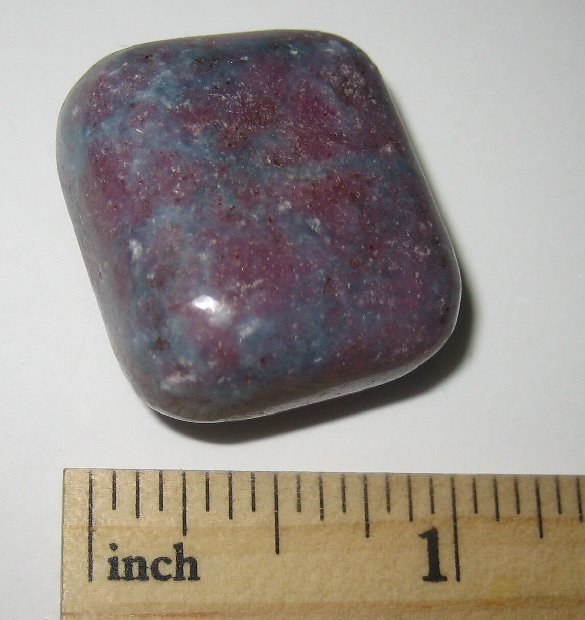 1.1″ TUMBLED POLISHED NATURAL RUBY KYANITE CRYSTAL STONE FROM INDIA ~ 25grams *2