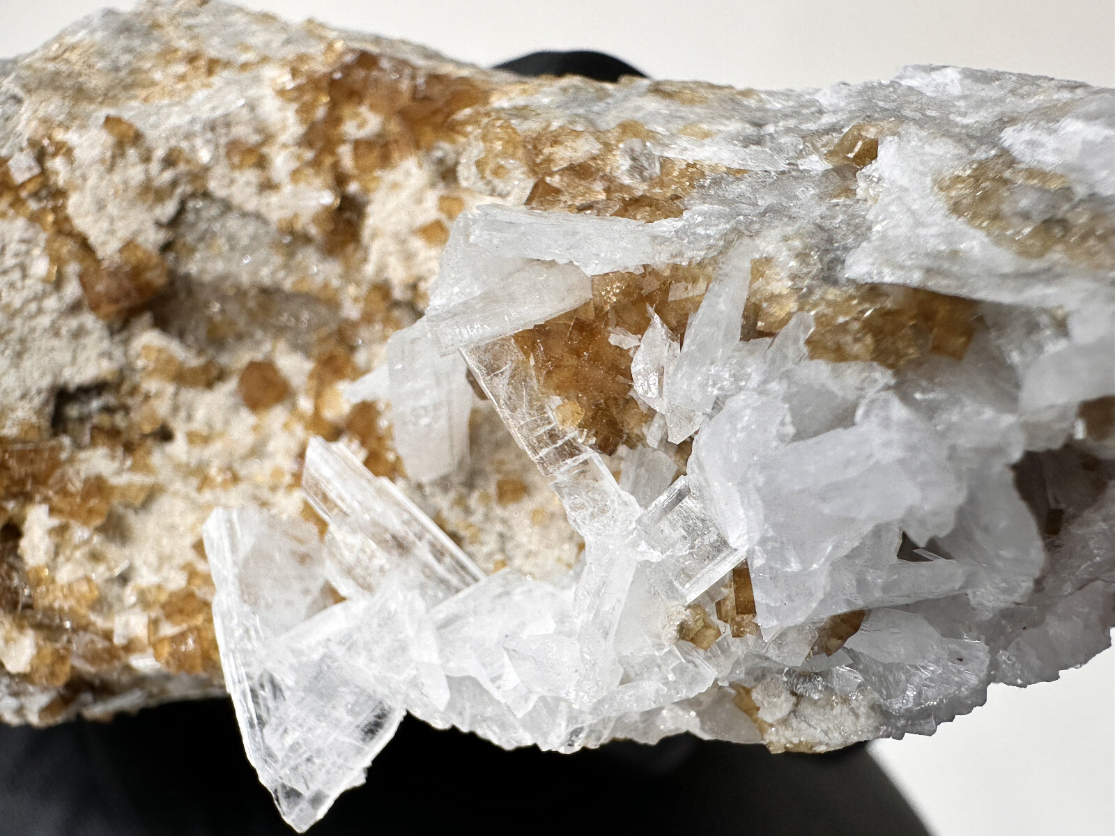 FLUORESCENT__Large Root beer Fluorite & Celestite Specimen / Clay Center Ohio