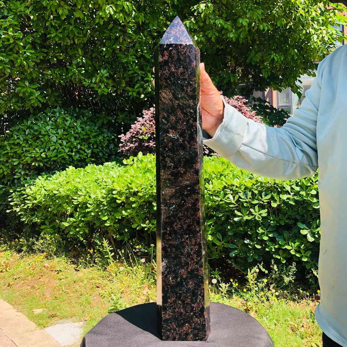 16.47LB Natural Fireworks Stone Obelisk Quartz Tower Crystal Wand Point Healing
