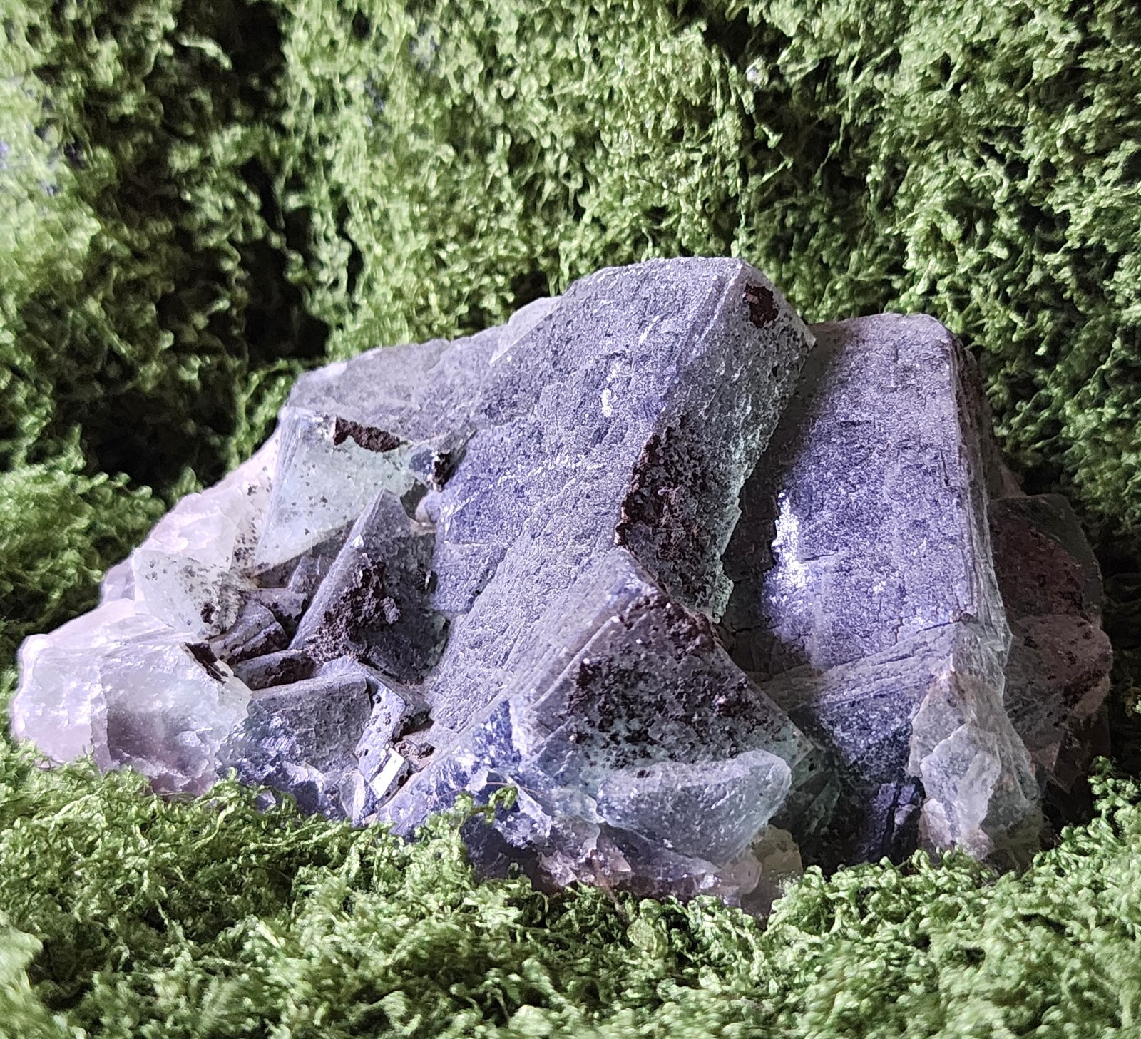 Large Green/Blue Cubic Flourite Specimen