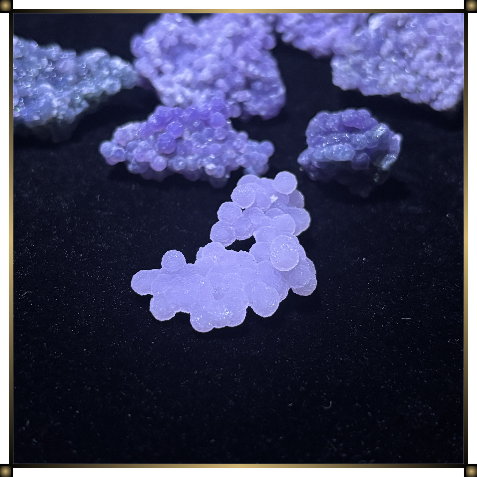 Purple Grape Agate Crystal Cluster Premium Specimen From Indonesia Various Sizes