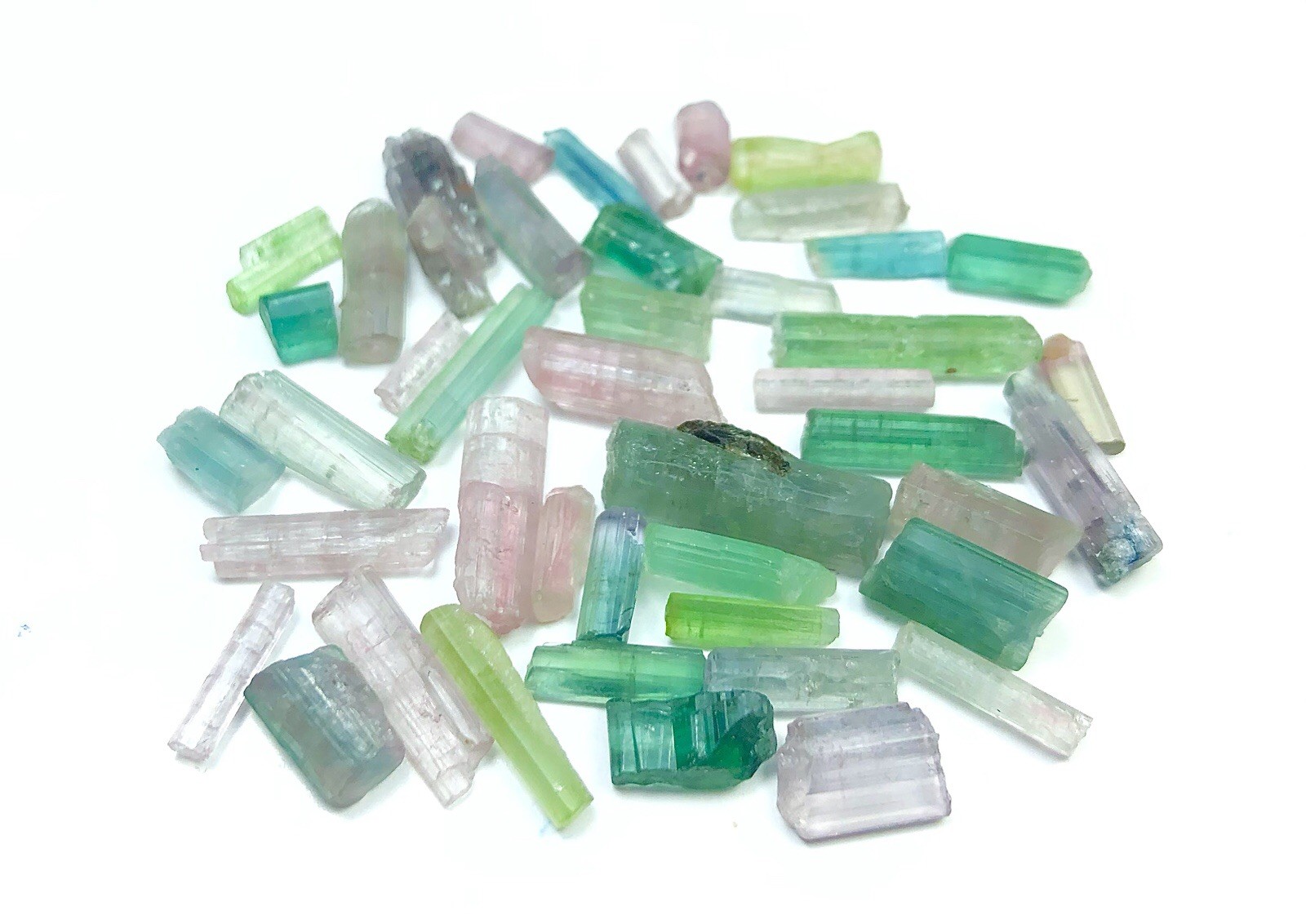 50 Crt beautiful mix color rough tourmaline lot from Afghanistan