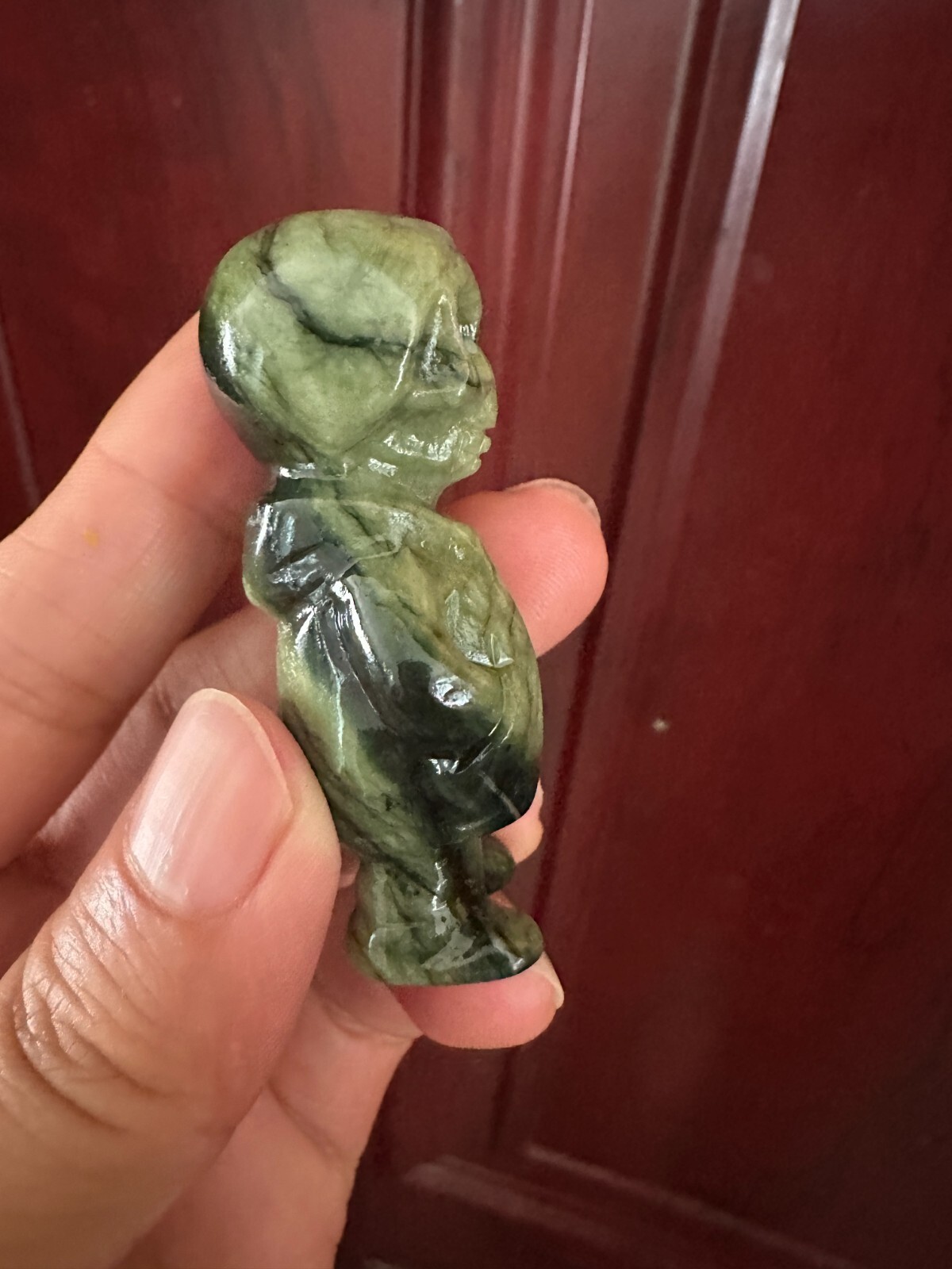 1pc Natural ophiolite Quartz Carved skull Crystal Reiki decor gift