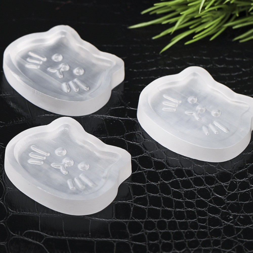 Gypsum Hand Carved Cat Bowl Shape Reiki Healing Spiritual Energy Craft Gift1pcs
