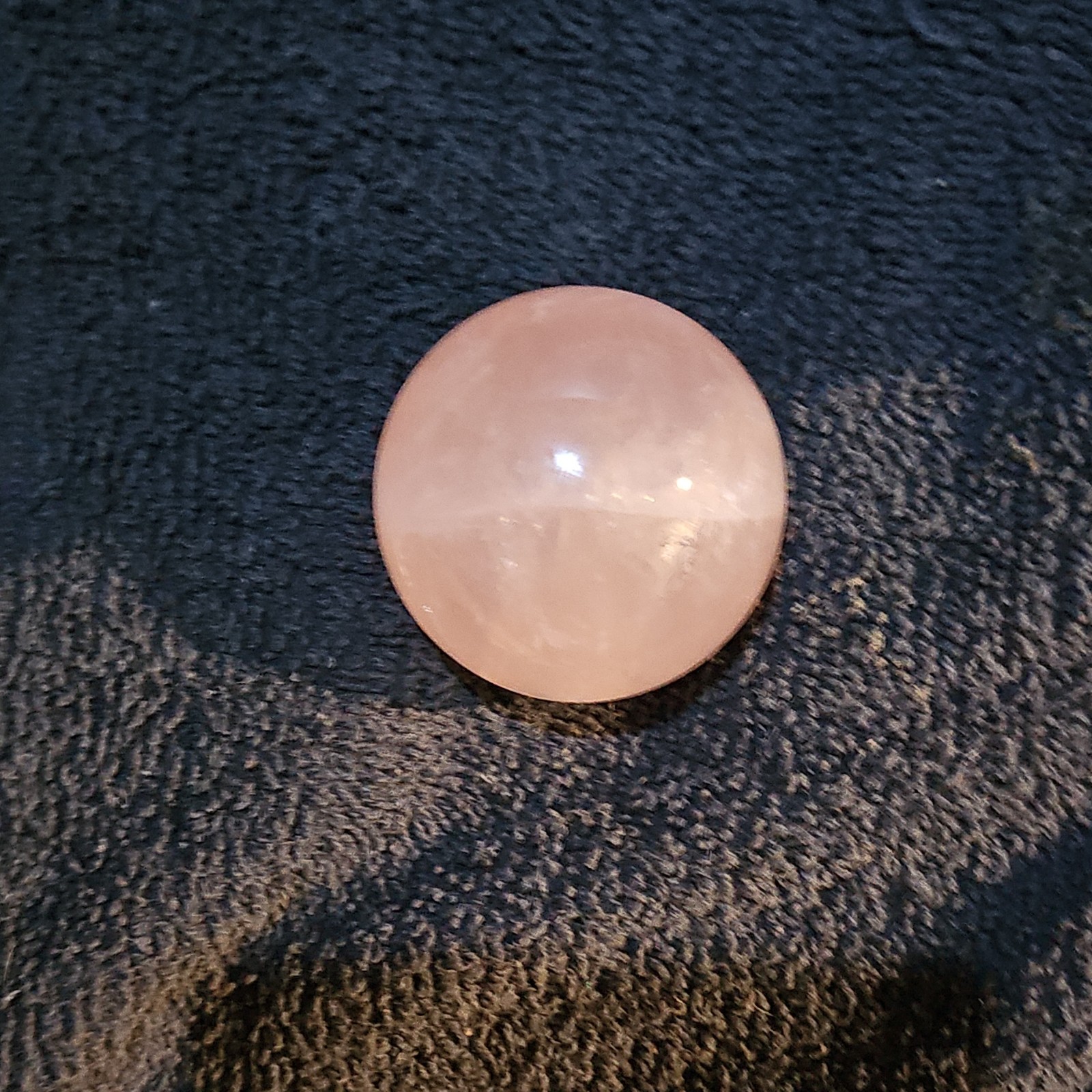 Star Rose Quartz Sphere / Crystal Ball Madagascar Rainbow Translucent