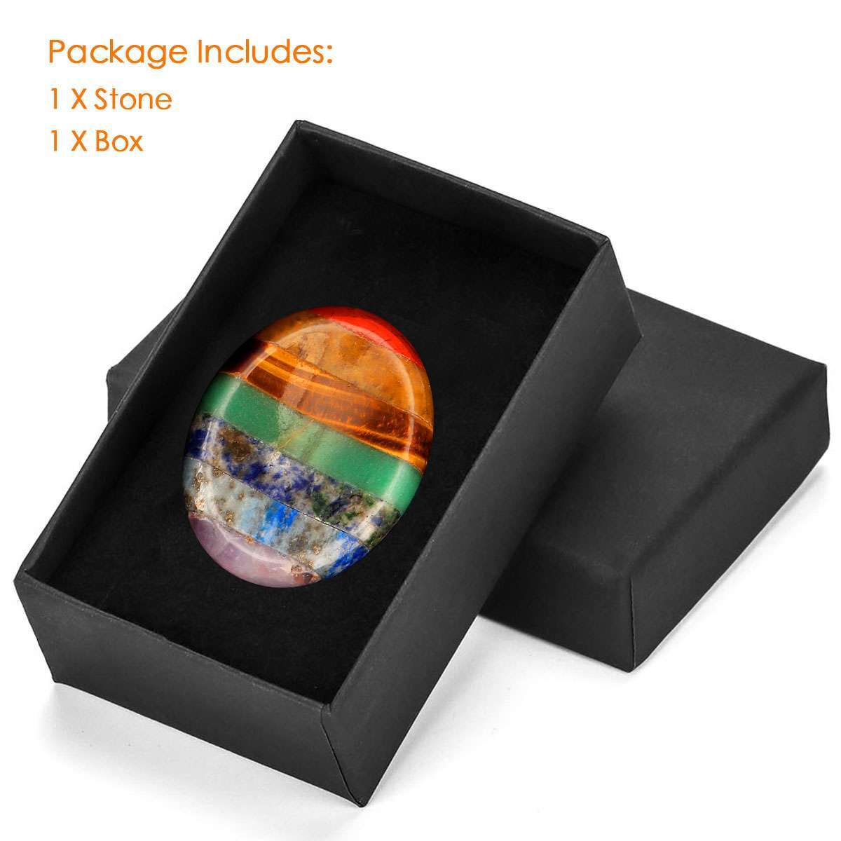 Healing Crystal Oval Thumb Worry Stone Pocket Palm Stone Chakra Reiki Meditation