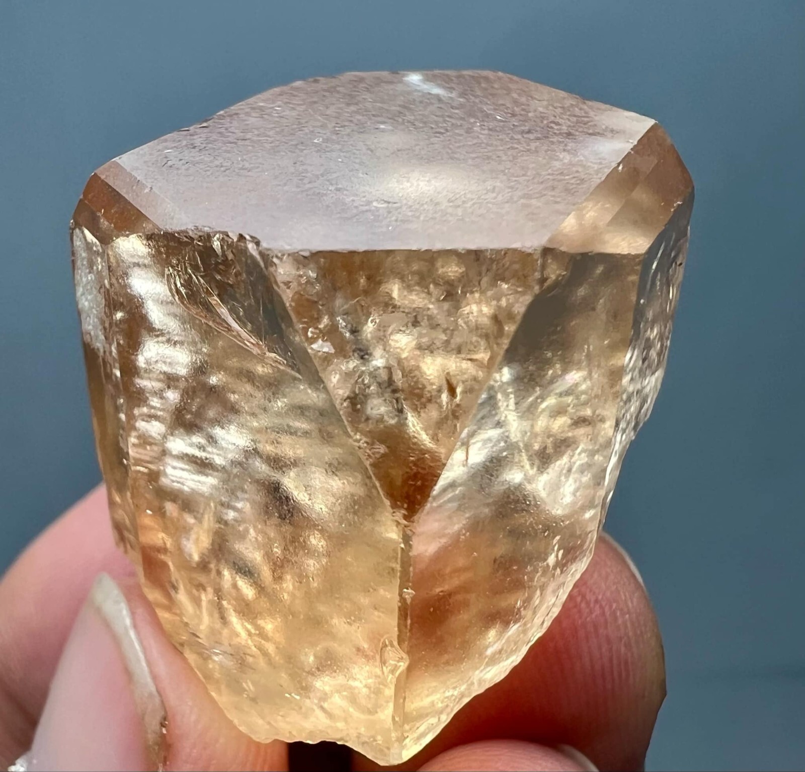 215 Carat Natural !!! Eye Clean Top Honey Color Topaz Huge Crystal @PAK