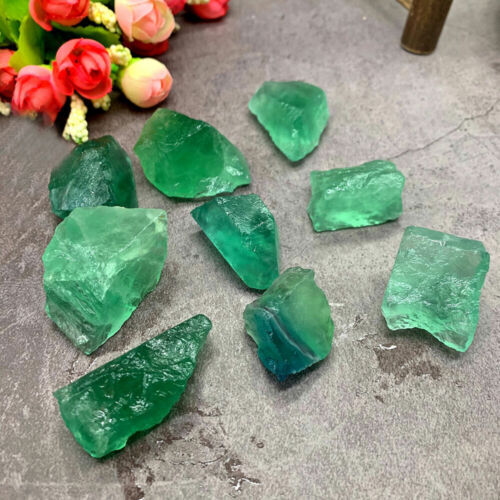 100g Bulk Rough Natural Green Fluorite Raw Stone Quartz Crystal Healing Specimen