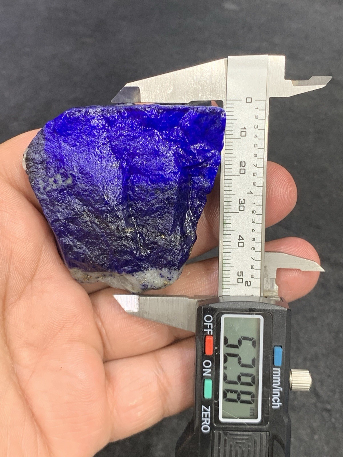 Lapis Lazuli Chakra Raw Mine Stone With Pyrite 76 Grams