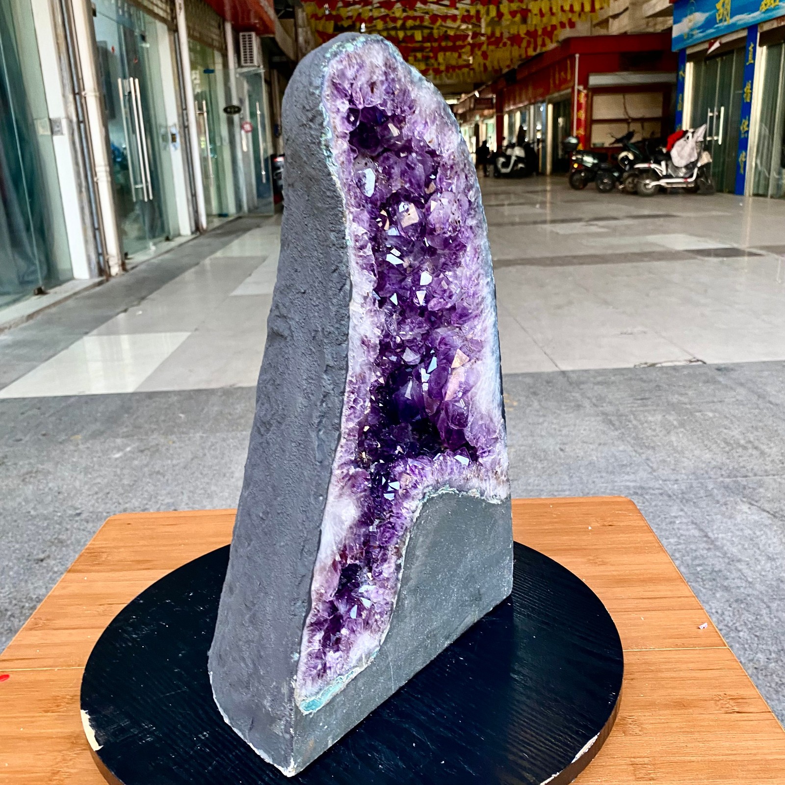 33.5LB Large Natural Amethyst Geode Cathedral Crystal Cluster Specimen Healing