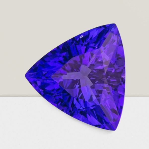 Tanzanite Trillion Cut Gemstone 6 Cts – 13 mm AAA+ Loose Gem