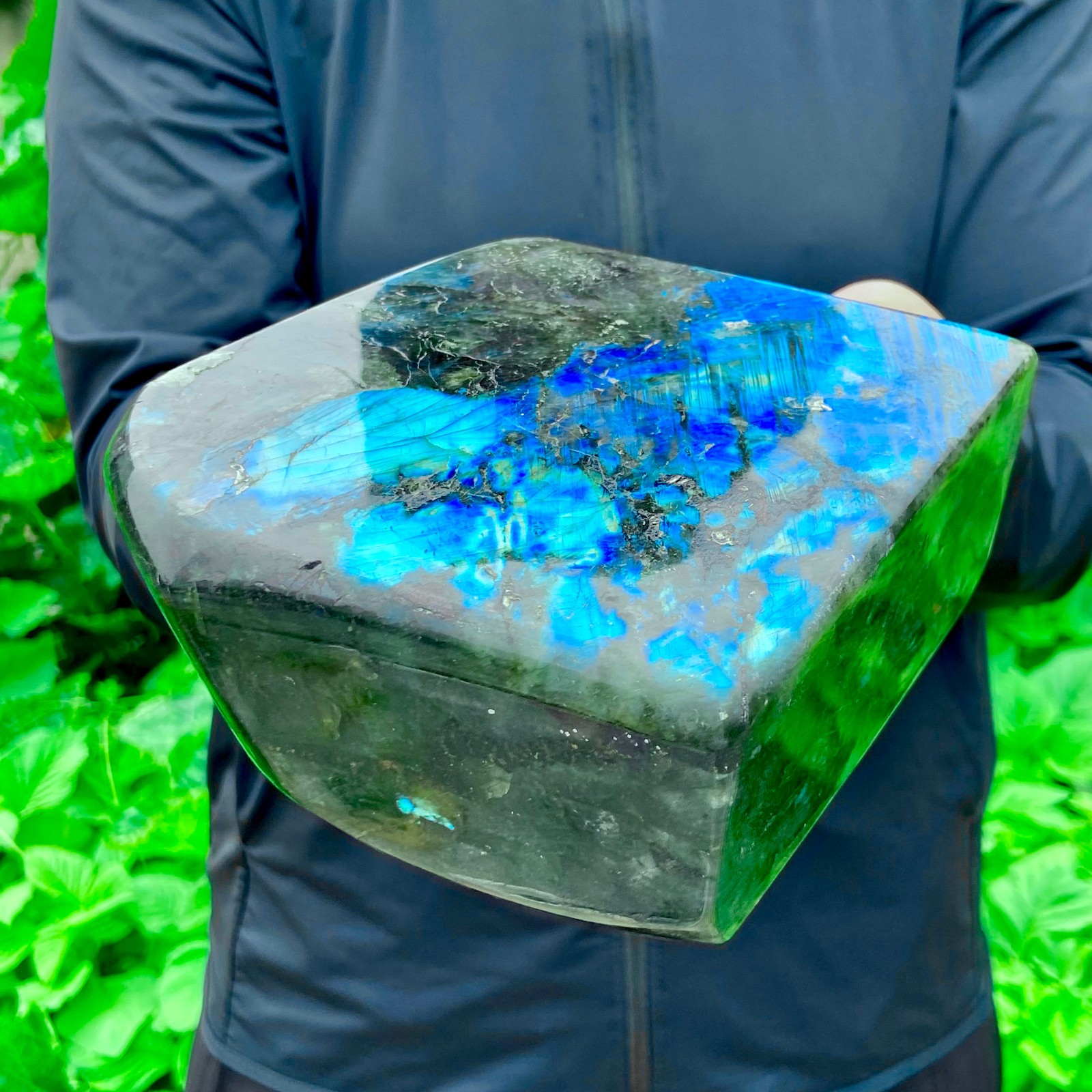 6.2LB Natural Gorgeous Labradorite QuartzCrystal Stone Specimen Healing