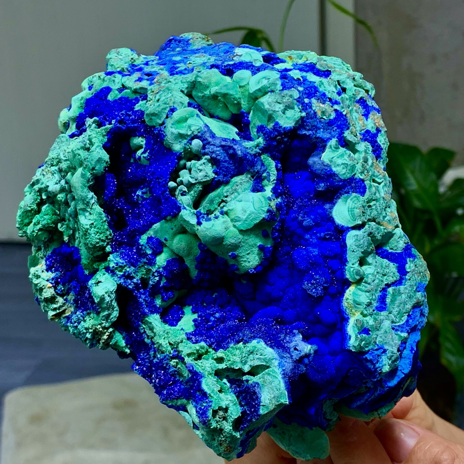 4.71LB Best Natural Azurite/Malachite raw Crystal Mineral Specimen