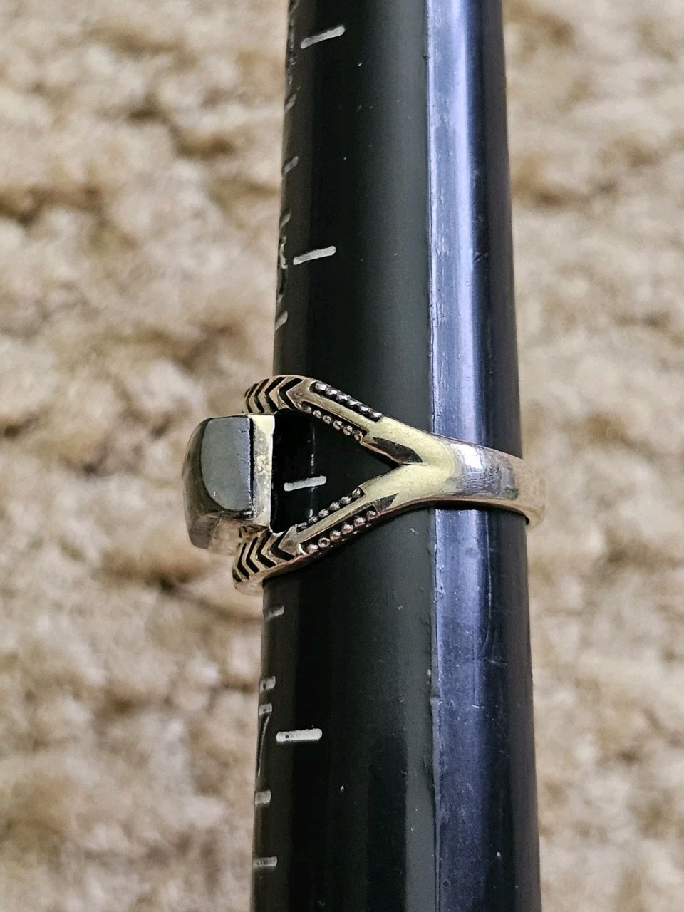 Sterling Silver Labradorite Ring, Size 6, Crystals & Stones, Mineral Specimen