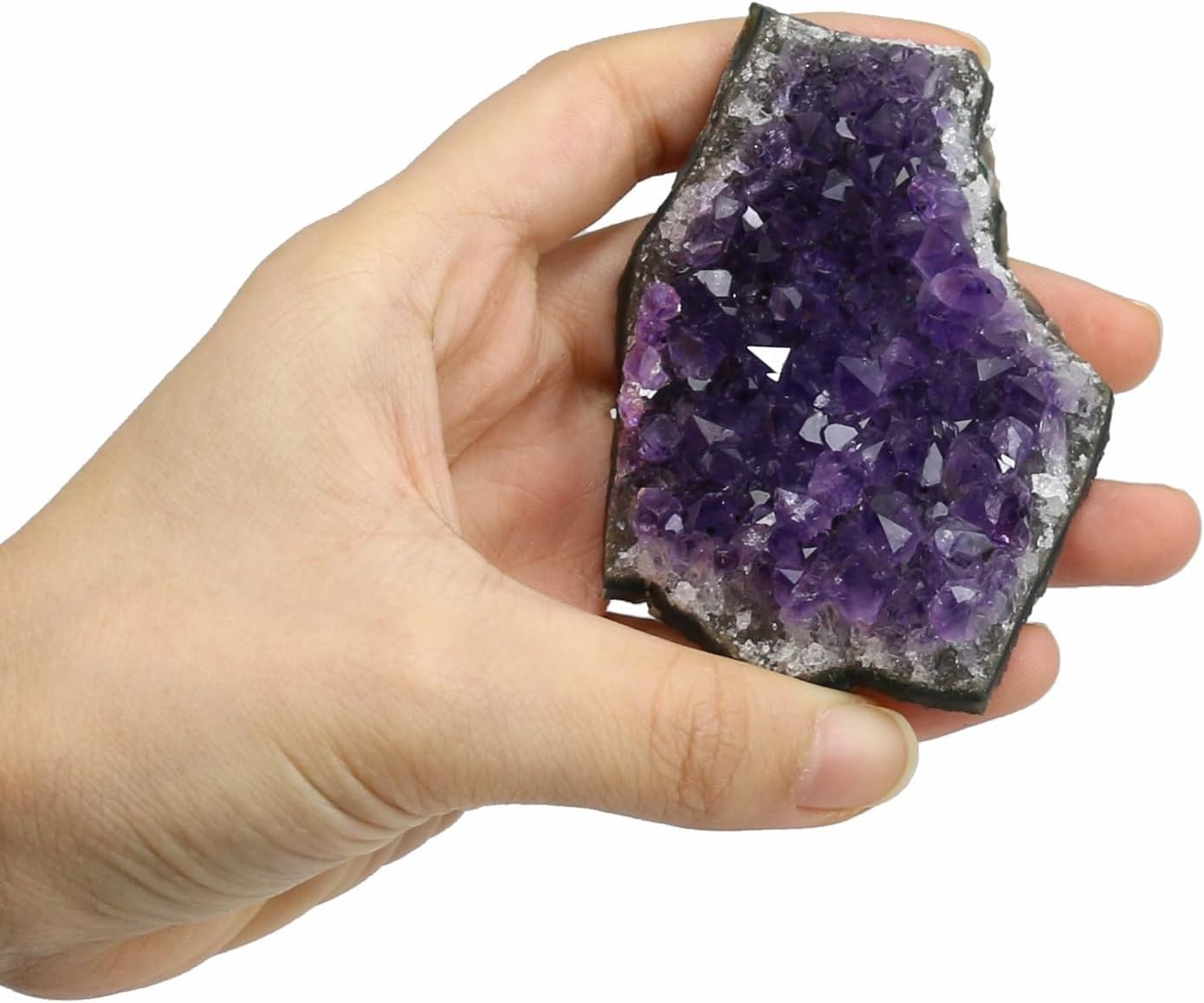 Natural Amethyst Cluster Purple Crystal Stone Healing Crystal Mineral Home Decor