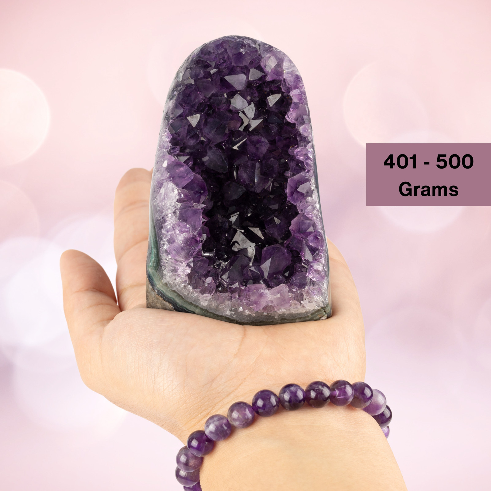 Amethyst Cut Base, “AAA” Uruguayan Purple Geode Cluster Healing Crystal, 5 sizes