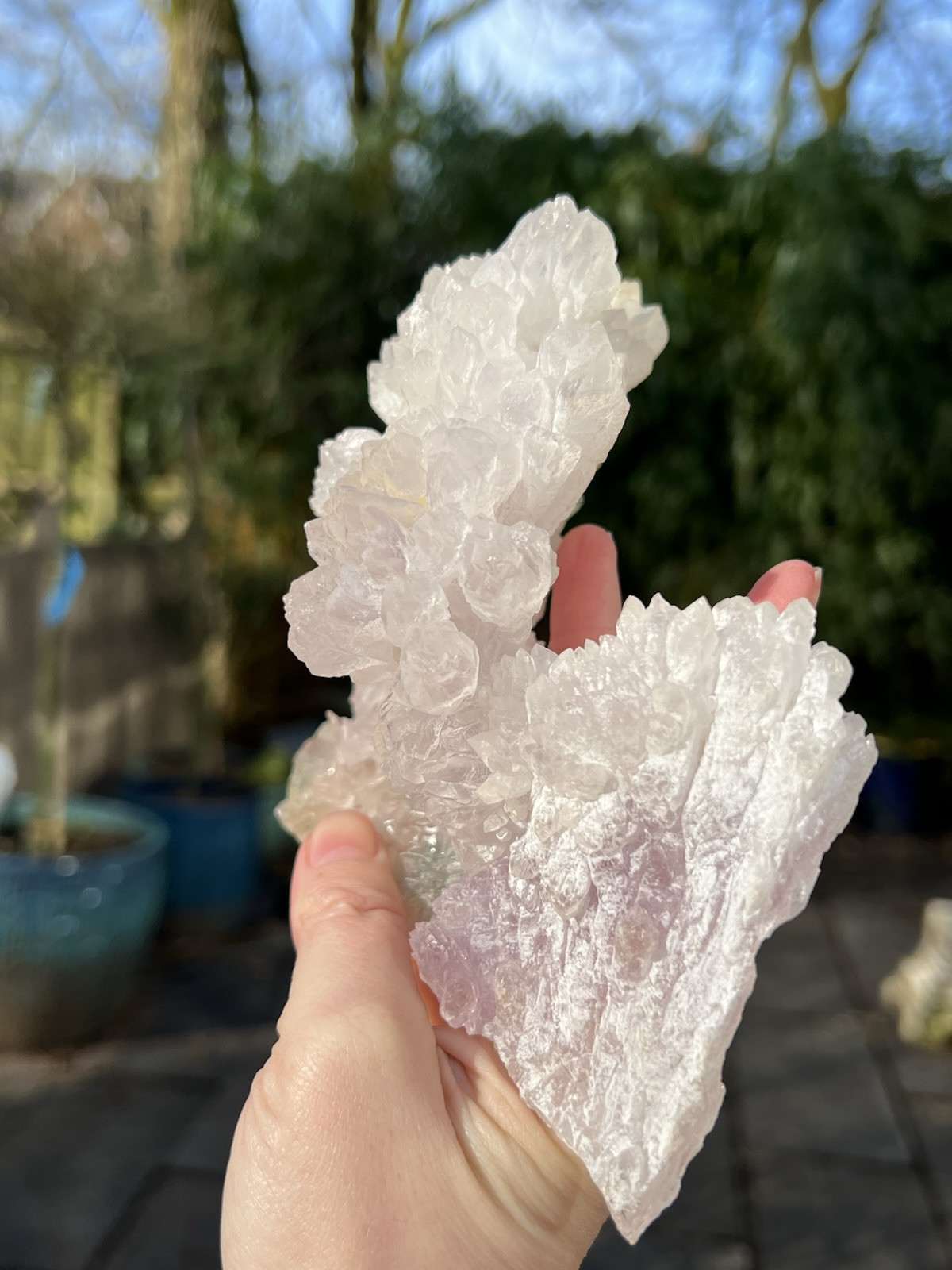 Pink Quartz Or Amethyst Rose Quartz Brazilian AAA+ Fan Like Structure
