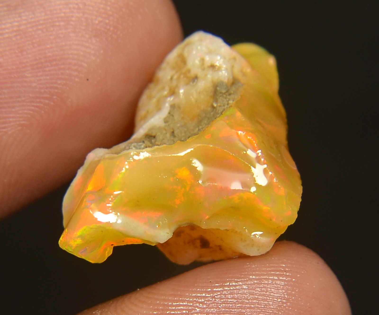 Ethiopian Oil Opal Specimen 29.30 Cts Natural Rough Gemstone – Fire Opal Roug